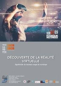 Soirée Kiosque Multimédia : découverte de la réalité virtuelle. Le mardi 11 février 2020 à Chalon sur Saône. Saone-et-Loire.  18H30